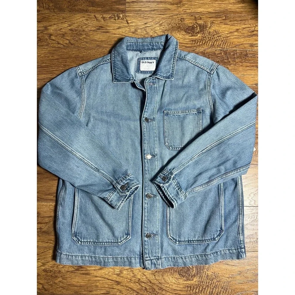 Old Navy Relaxed Jean Chore Barn Jacket size Large New with Tags